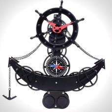 Ship Anchor Design Wall Clock		